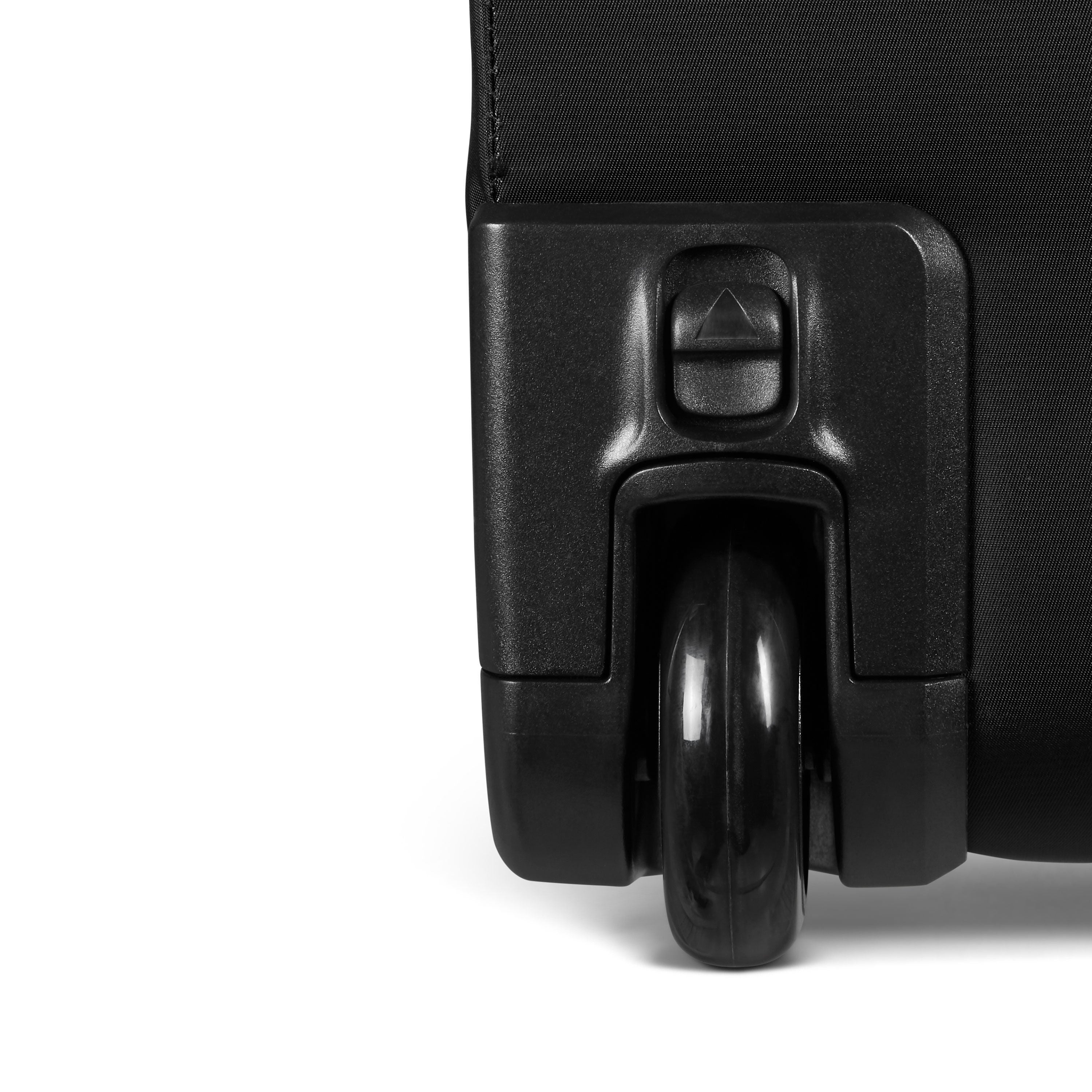 Lipault Foldable Plume Wheeled Duffel, Black, Upright Wheels image number 6